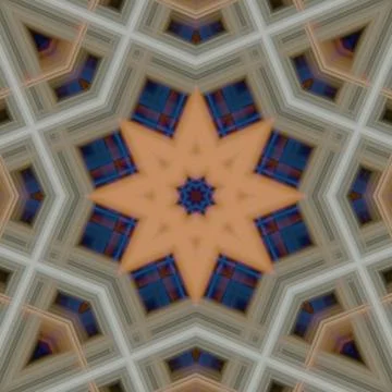 Star seamless pattern. Line pattern.  Kaleidoscopic background Foto stock