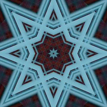 Star seamless pattern. Line pattern.  Kaleidoscopic background Foto stock