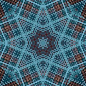 Star seamless pattern. Line pattern.  Kaleidoscopic background Foto stock
