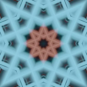 Star seamless pattern. Line pattern.  Kaleidoscopic background 스톡 사진