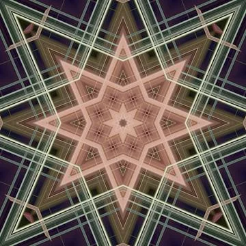 Star seamless pattern. Line pattern.  Kaleidoscopic background Foto stock