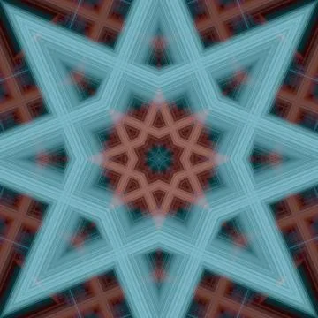 Star seamless pattern. Line pattern.  Kaleidoscopic background Stock Photos