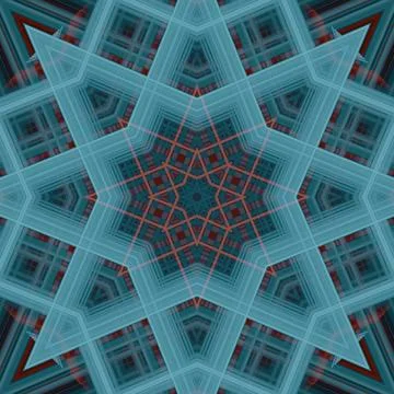 Star seamless pattern. Line pattern.  Kaleidoscopic background Foto stock