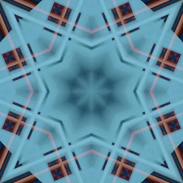 Star seamless pattern. Line pattern.  Kaleidoscopic background Foto stock