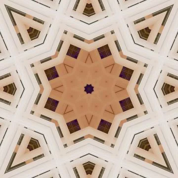 Star seamless pattern. Line pattern.  Kaleidoscopic background Foto stock