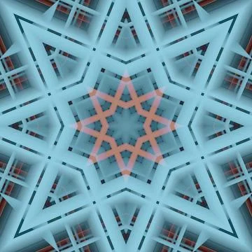 Star seamless pattern. Line pattern.  Kaleidoscopic background Stock Photos