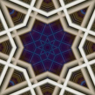 Star seamless pattern. Line pattern.  Kaleidoscopic background Stock Photos