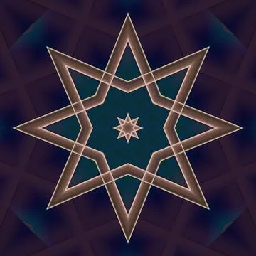 Star seamless pattern. Line pattern.  Kaleidoscopic background Stock Photos