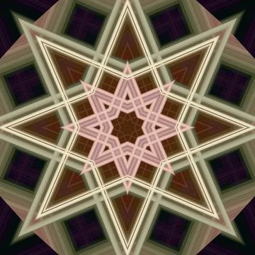 Star seamless pattern. Line pattern.  Kaleidoscopic background Foto stock