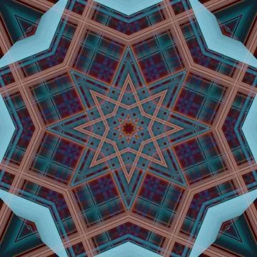 Star seamless pattern. Line pattern.  Kaleidoscopic background 写真素材