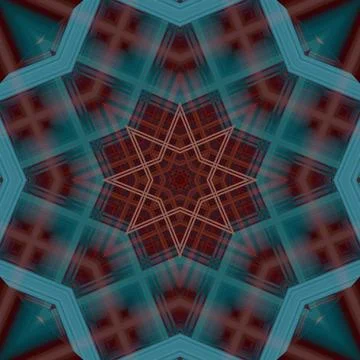 Star seamless pattern. Line pattern.  Kaleidoscopic background 写真素材