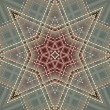 Star seamless pattern. Line pattern.  Kaleidoscopic background 写真素材