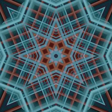 Star seamless pattern. Line pattern.  Kaleidoscopic background Foto stock