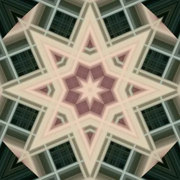 Star seamless pattern. Line pattern.  Kaleidoscopic background 스톡 사진