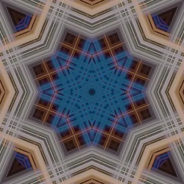 Star seamless pattern. Line pattern.  Kaleidoscopic background Stock Photos