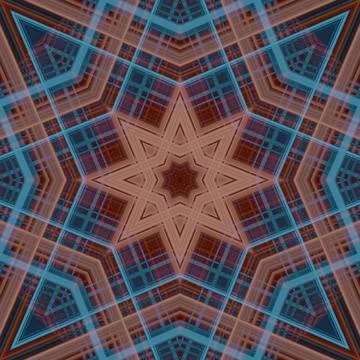 Star seamless pattern. Line pattern.  Kaleidoscopic background Foto stock