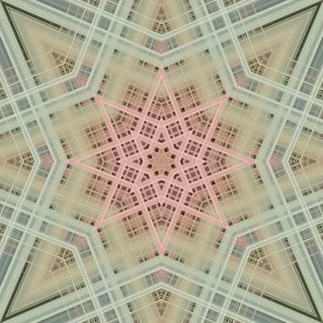 Star seamless pattern. Line pattern.  Kaleidoscopic background Foto stock