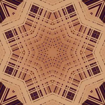 Star seamless pattern. Line pattern.  Kaleidoscopic background Foto stock