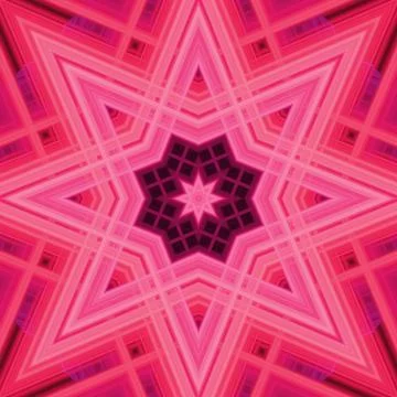 Star seamless pattern. Line pattern.  Kaleidoscopic background Foto stock
