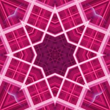Star seamless pattern. Line pattern.  Kaleidoscopic background Stock Photos