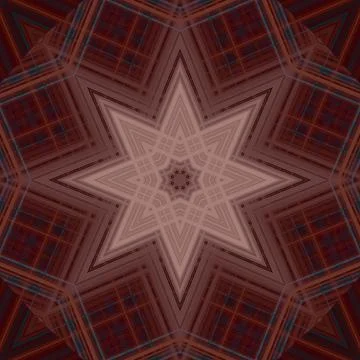Star seamless pattern. Line pattern.  Kaleidoscopic background Foto stock