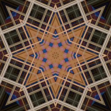 Star seamless pattern. Line pattern.  Kaleidoscopic background Stock Photos