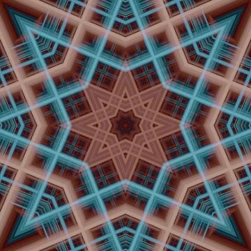 Star seamless pattern. Line pattern.  Kaleidoscopic background 스톡 사진