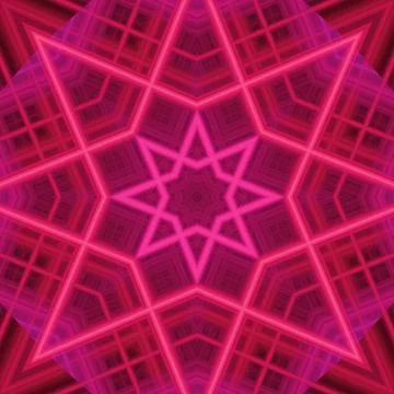 Star seamless pattern. Line pattern.  Kaleidoscopic background Foto stock