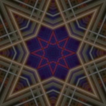 Star seamless pattern. Line pattern.  Kaleidoscopic background Stock Photos