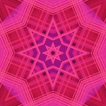 Star seamless pattern. Line pattern.  Kaleidoscopic background Stock Photos