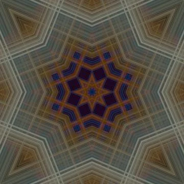 Star seamless pattern. Line pattern.  Kaleidoscopic background Foto stock
