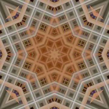 Star seamless pattern. Line pattern.  Kaleidoscopic background 스톡 사진