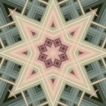 Star seamless pattern. Line pattern.  Kaleidoscopic background Foto stock