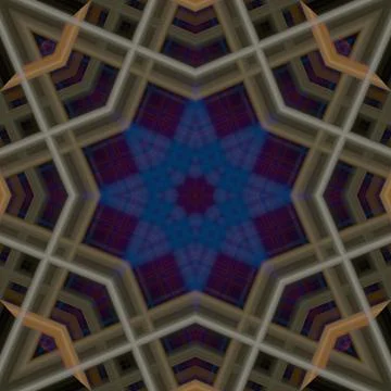 Star seamless pattern. Line pattern.  Kaleidoscopic background Stock Photos