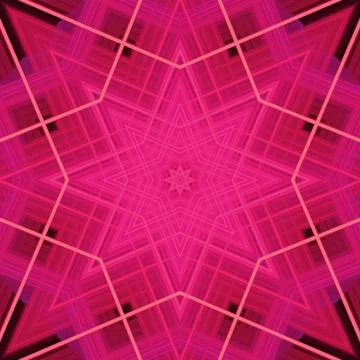 Star seamless pattern. Line pattern.  Kaleidoscopic background Stock Photos