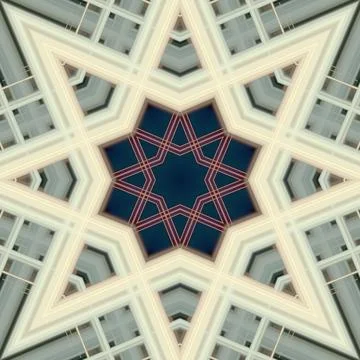 Star seamless pattern. Line pattern.  Kaleidoscopic background 写真素材