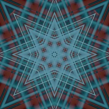Star seamless pattern. Line pattern.  Kaleidoscopic background Foto stock