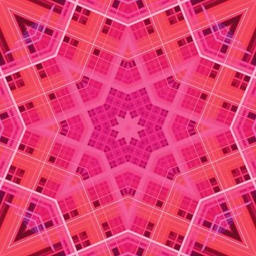Star seamless pattern. Line pattern.  Kaleidoscopic background Stock Photos