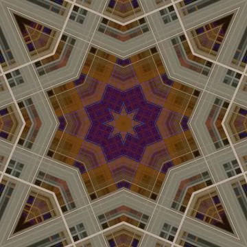 Star seamless pattern. Line pattern.  Kaleidoscopic background 스톡 사진