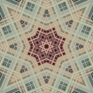 Star seamless pattern. Line pattern.  Kaleidoscopic background Foto stock