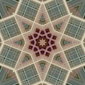 Star seamless pattern. Line pattern.  Kaleidoscopic background Foto stock