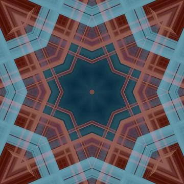 Star seamless pattern. Line pattern.  Kaleidoscopic background Foto stock