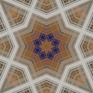 Star seamless pattern. Line pattern.  Kaleidoscopic background Foto stock