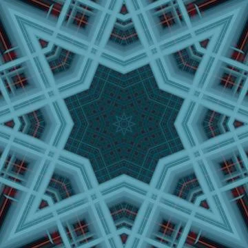 Star seamless pattern. Line pattern.  Kaleidoscopic background Stock Photos