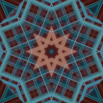 Star seamless pattern. Line pattern.  Kaleidoscopic background Stock Photos