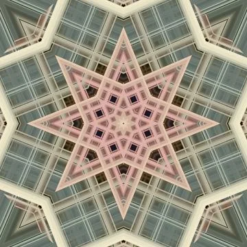Star seamless pattern. Line pattern.  Kaleidoscopic background Foto stock