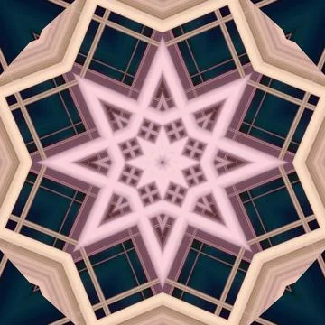 Star seamless pattern. Line pattern.  Kaleidoscopic background Stock Photos