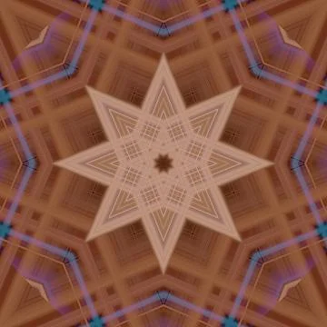 Star seamless pattern. Line pattern.  Kaleidoscopic background Stock Photos