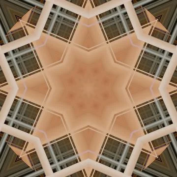 Star seamless pattern. Line pattern.  Kaleidoscopic background Foto stock