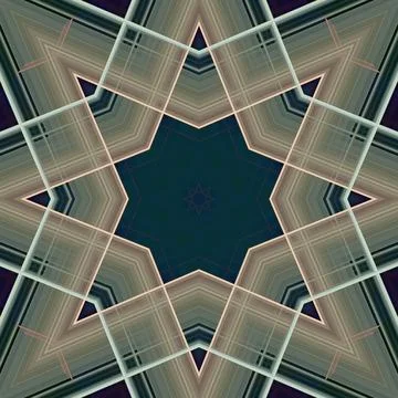 Star seamless pattern. Line pattern.  Kaleidoscopic background Foto stock